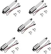 Byttlerom 5X Micro-Linear Actuator, 2 Inch Stroke,90N/20.3Lb,Speed 9.5mm/S Electric Waterproof Actuator Motor Linear Actuator 12V