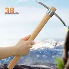 Portable Pick Mattock Hoe Ice Axe Wood Handle Garden Pickaxe Hoe Small Hand