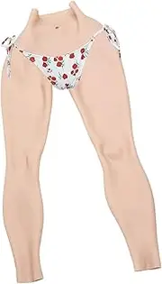 [SUAFAXNG] Silicone Pants Ankle Length Realistic Fake Vagina Hip Enhancer for Crossdresser Transgender Drag Queen Cosplay