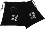 Cosmetic Organizer Bag Drawstring Hair Dryer Storage Bag Set Tidy for Home Travel