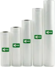 Lertenys Vacuum Sealer Bags, Commercial Grade Food Seal Bag Rolls, Meal Saver Bags for Storage or Sous Vide (5 Rolls)
