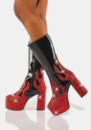 [Lamoda] Miami Glitter Platform Boots