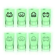 Space Invaders Glow in the Dark Shot Glasses - 4 Pack