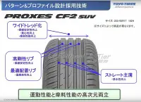 在飛比找Yahoo!奇摩拍賣優惠-桃園 小李輪胎 日本 東洋 TOYO CF2 SUV 235