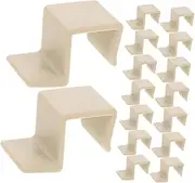 Abaodam Crib Accessories Set 20pcs Bed Rail Fittings T-Shaped Frame Support Wall Mounting Brackets Plastic Hooks