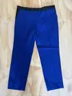 Celine Paris By Phoebe Philo Blue Tuxedo Pants Contrast Silk Waistband NWT 42