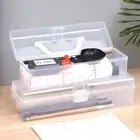 Plastic Clear Storage Box Clear Marker Pen Storage Holder Art Students