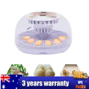 12 Eggs Hatching Egg Incubator Automatic Turning Incubator Chicken Duck Poultry
