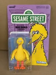 Super7 ReAction: Sesame Street Wave 3- Big Bird 3.75” Action Figure NIP