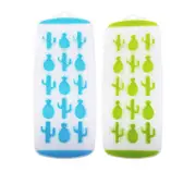 Appetito Easy Release 15 Cube Pineapple & Cactus Ice Tray Set of 2