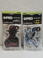 PSD Nightmare On Elm Street Air Car Freshener 2(6-)Pack Freddy Kruger&BatmanNEW