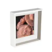 10 x 10 3D Box Frame Photo Picture Deep Display Shadow with 8 x 8 Mount White
