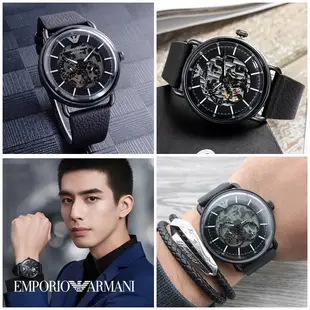 Emporio Armani 亞曼尼 Aviator 尊爵魅力鏤空機械錶【Watch On-line Store 】