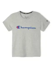 [Champion] Script Short Sleeve Tee in Charcoal