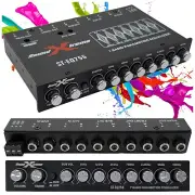 7 BAND 1/2 Din Graphic Car Audio Equalizer 6-Channel RCA SUB Output 8V RMS EQ755