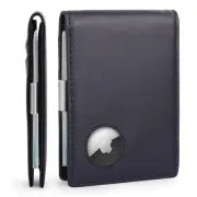 Mens Airtag Wallet,Slim Bifold Leather Wallet for Apple Air Tag,RFID Blocking...
