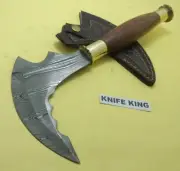 Custom Handmade Knife King's Damascus Steel Sharp Sickle