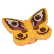 new LEGO Butterfly, bright light-orange, medium-nougat, tan, and reddish brown
