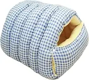 Dog Nest Bed, Puppy Enclosed Nest Bed, Thickened Plaid Dog Bed, Portable Pet Bed, Pet Warm Bag, Cat Sleeping Supplies, Washable Dog Bed, Enclosed Nest Cave Bed, Pet Sleeping Bag