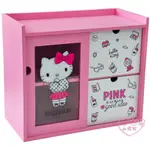 ♥小公主日本精品♥HELLO KITTY 粉紅桌上收納PINKHOLIC透明拉抽屜櫃小物收納飾品珠寶文具櫃