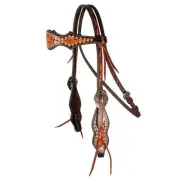 Buckstitched Filigree Browband Headstall by Professionals Choice