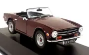 Vanguards 1/43 Scale - VA14700 Triumph TR6 Roadster Damson Diecast Model Car