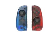 Switch Joy-Con alternative (L/R) w/Stand & Charge cable Transparent Blue/Red
