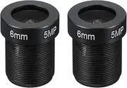 uxcell 2.8mm CCTV Camera Lens, F1.8 FPV Security Lens 3MP 140°/112°/84° Wide Angle M12 Threaded Dia for IP Camera Panoramic, 2 Pack