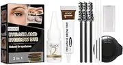 Professional Eyelash Eyebrow Dye Tint Gel Oil Proof Eyebrow Tinting Kit Dark Brown