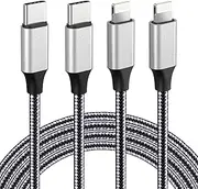 USB C to Lightning Cable, [Apple MFi Certified] 2 Pack 10FT 20W PD Fast Charge Cord Nylon Braided Compatible with iPhone 14/14 Pro13/13 Pro/13 Mini/13 Pro Max/12/12 Pro/11/11 Pro/XS/XS Max/XR/X/8