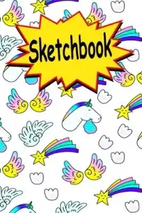 在飛比找博客來優惠-Sketchbook: Cute Unicorn Kawai