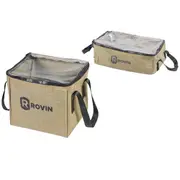 [Rovin] Clear Top Canvas Carry Bag - Small