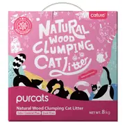 Cature 20L/8kg Carbon Wood Clumping Pet Cat Litter Odour Control Plus Pellets