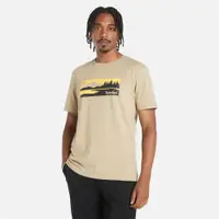 在飛比找ETMall東森購物網優惠-Timberland 男款灰綠色Logo休閒短袖T恤|A2Q