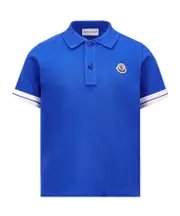 Logo Patch Cotton Piquet Polo Shirt 8Y,6Y,14Y,12Y,10Y Electric Blue