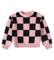 [Molo] Molo Gertina checked cotton sweater Y 11/12 pink