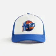 Kith Kids & New Era for the New York Knicks Skyline Trucker Cap In Royal FW24