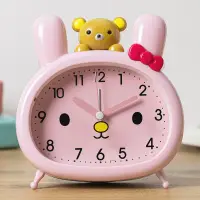 在飛比找樂天市場購物網優惠-兒童卡通可愛學生專用鬧鐘男孩女孩臥室床頭鬧鈴起床神器時鐘鐘表