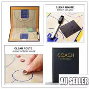 PU Leather Basketball Coaching Board Coaches Clipboard Kit+Marker Pen Sportcraft