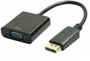 OSALADI Video Converter Male to Female Adapter Black Easy to Use No External Power Supply Required for Connecting Monitors Laptops