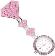 [VALICLUD] Nurse Table Nurse Badge Nurse Digital Watch Nurse Accessories for Work Nurse Watch Wrist Stopwatch Pocket Watch Vintage Watch Watches Accessories for Pink Glass
