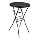 Cocktail Table 28in High Top Round Folding Indoor Outdoor, Plastic Bar Height