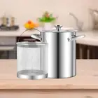 Deep Frying Pot with Basket Frying Pan for Boiled Eggs Cooking Blanching