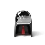 D01A-01 Time gentleman Alarm Clock Desktop Lamp Intelligent Multi-functional Timing Bedroom Bedside Lamp BLACK COLOR