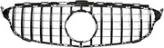 Compatible For Benz C Class W205 Front Grille Mercedes Panamericana GT Grill C180 C200 C300 C350 2014-2021 Silver Black Racing Facelift(14-18 GT B Without)