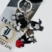 Death Note Cosplay Keychain Yagami Light L·Lawliet Ryuk Alloy Keyring Ornaments
