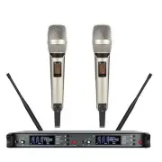 Dual Handheld uhf Wireless Microphone, for Sennheiser SKM 9000 Vocal Microphones