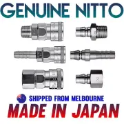GENUINE NITTO COUPLER cupla ADAPTER AIR HOSE FITTINGS BSP 1/8" 1/4" 3/8" & 1/2"