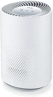 [Beurer] LR220UK Air Purifier with HEPA H13 Filter, Captures 99.95% Of Harmful Particles For Cleaner Air In Your Home, 2 Power Settings Plus Turbo Mode, Room Size 13-37 m², (66376)