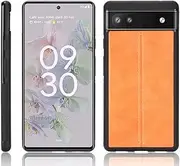 Case Compatible with Google Pixel 6a 5G,Compatible with Google Pixel 6a 5G [PU Leather Texture][PU+PC+TPU] 3 in 1 Camera Protection Cover Brown